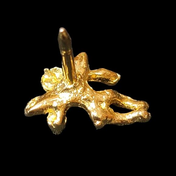 Cherub Tie Tack Gold-tone 1/2" Angel Church Religious Formal Office Career Gift - Picture 7 of 7